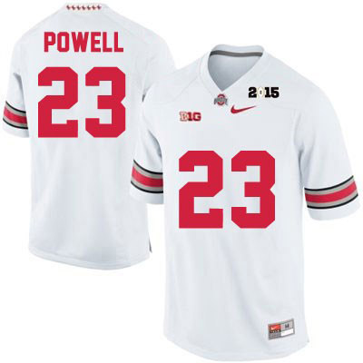 Ohio State Buckeyes Men's Tyvis Powell #23 White Authentic Nike 2015 Patch College NCAA Stitched Football Jersey CJ19N23GH